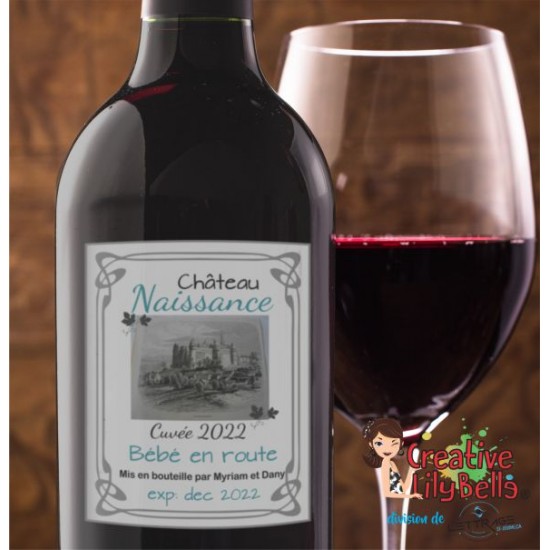 étiquette à vin personnalisée château vin09